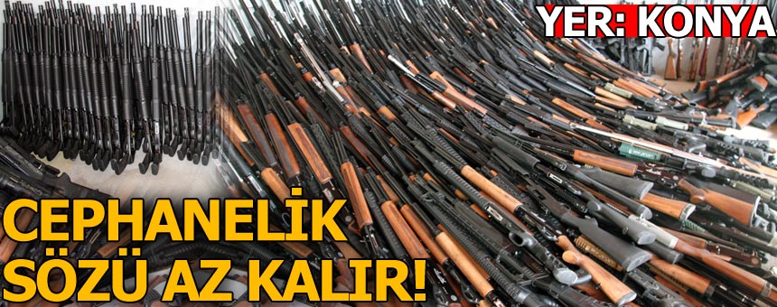 Dev operasyon! Çok sayıda silah ele geçirildi