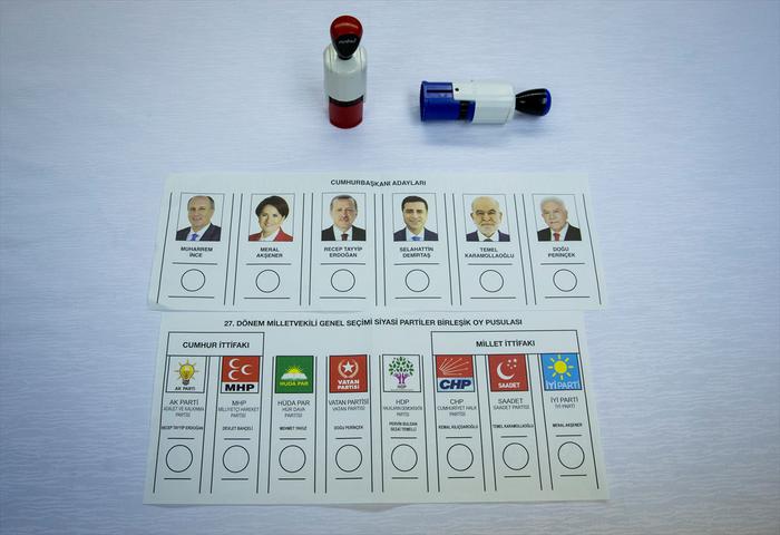 Erken seçimde kullanılacak oy pusulası tanıtıldı