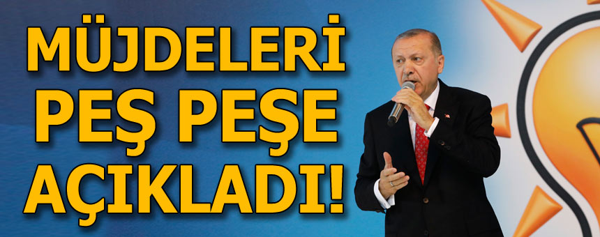 AK Parti seçim beyannamesini açıklayan Erdoğan müjdeleri peş peşe sıraladı