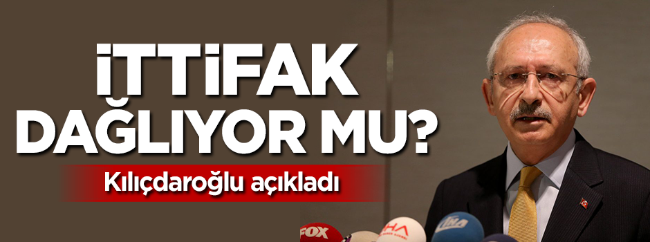 Kılıçdaroğlu’ndan ittifak açıklaması