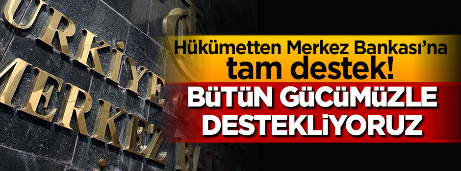 Merkez’in kararına hükümetten ilk yorum