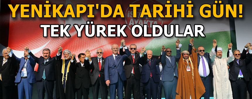 Yenikapı’da dev miting! Cumhurbaşkanı Erdoğan ve liderler alanda…