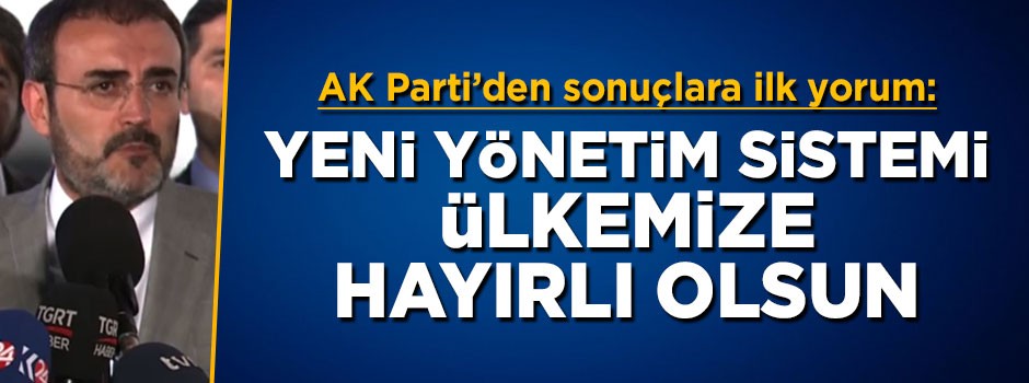 Mahir Ünal: Milletimiz için hayırlı olan buydu…