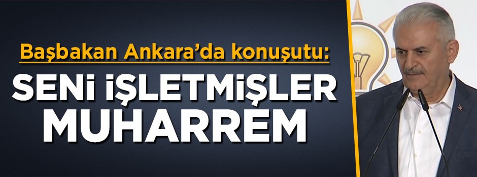 Başbakan Yıldırım’dan Muharrem İnce’ye cevap: Seni işletmişler