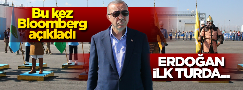 İşte Bloomberg’in anketi! Erdoğan ilk turda…