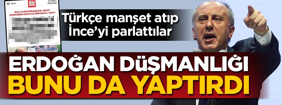 Erdoğan düşmanlığı bunu da yaptırdı
