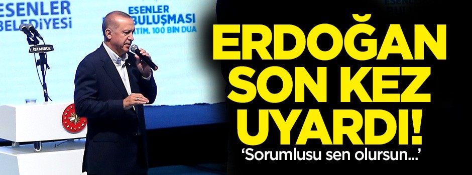 Erdoğan son kez uyardı: Haçlı-Hilal savaşı…