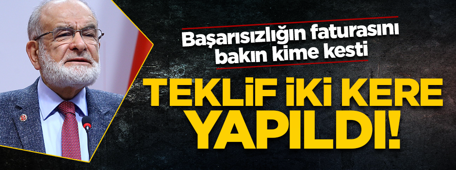 Saadet Partisi başarısızlığının faturasını kime kesti!
