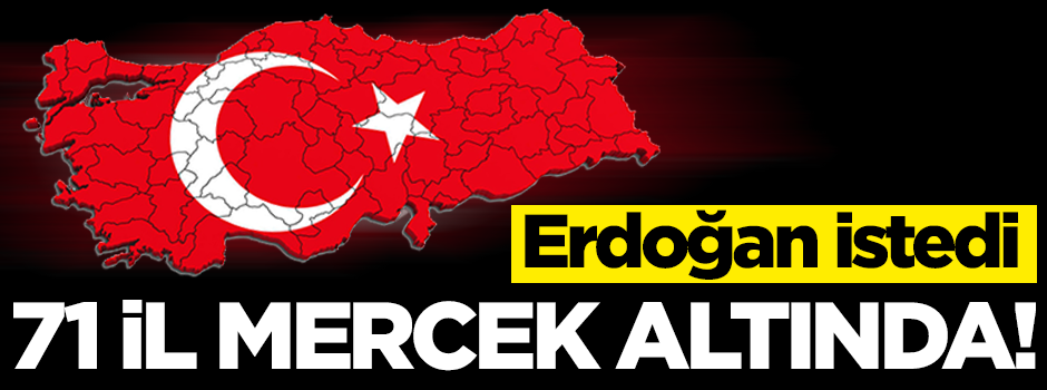 Erdoğan istedi! 71 il mercek altında