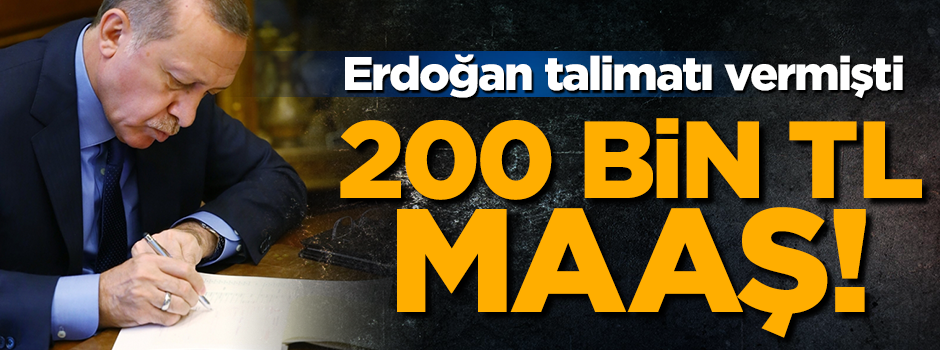 Tavan sınırı kaldırıldı! 200 bin TL’ye kadar maaş ödenebilecek