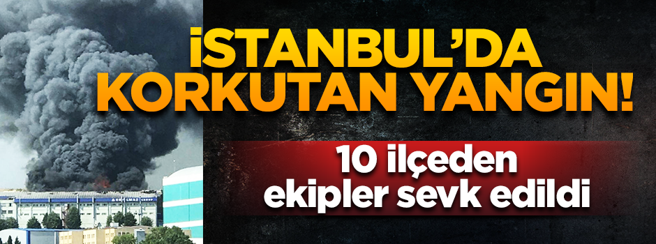 Hadımköy’de 5 bin metrekarelik tekstil fabrikasında yangın çıktı!