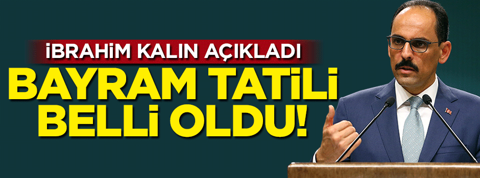 Kurban Bayramı tatili belli oldu! Yine yaşadık