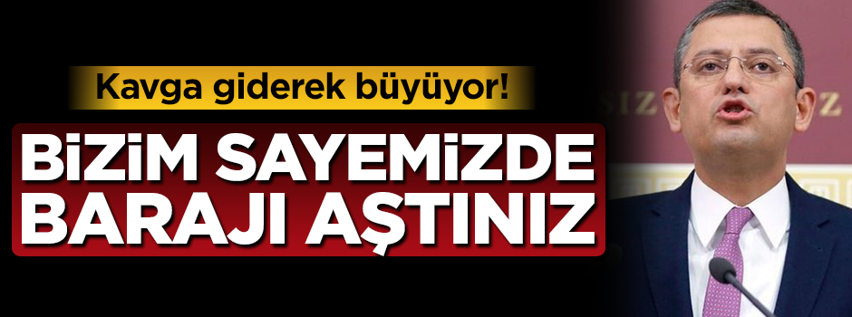 Özgür Özel: Biz olmasak baraj altında kalırdınız!