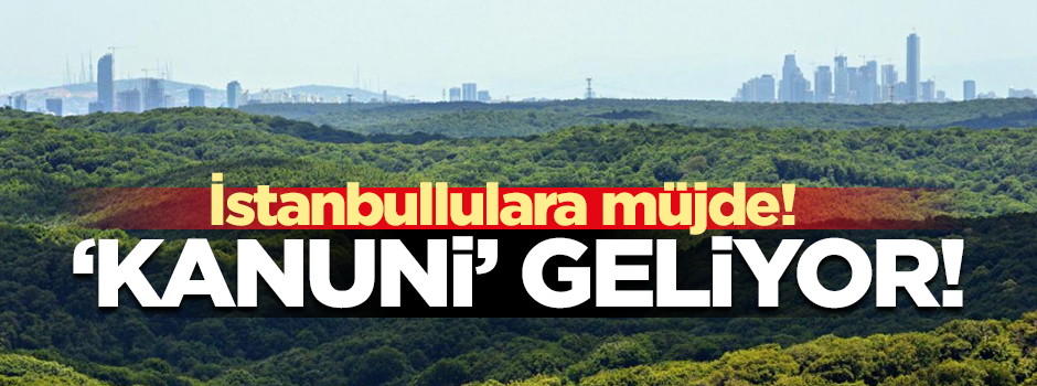 İstanbul’da 8 milyon metrekarelik “Kanuni Kent Ormanı” yapılıyor