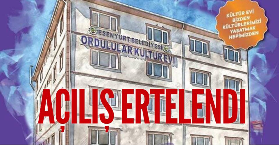 NE OLACAK BU ORDULULARIN HALİ. 5 YILDIR KÜLTÜR EVİNİ AÇAMADILAR!