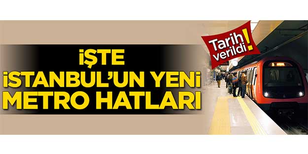 İşte İstanbul’un yeni metro hatları. Esenyurt’ta var.