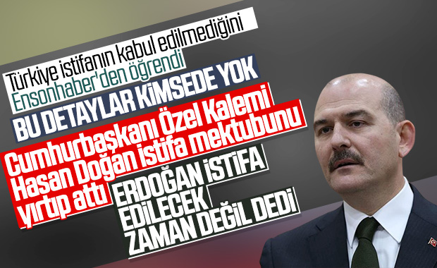 Süleyman Soylu’nun istifa mektubu yırtıldı: İstifa kabul edilmedi