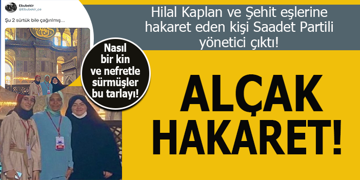 Gazeteci Hilal Kaplan ve şehit eşlerine alçak hakaret!