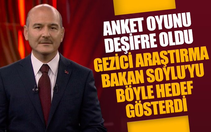 Gezici araştırma şirketi Süleyman Soylu’yu böyle hedef gösterdi