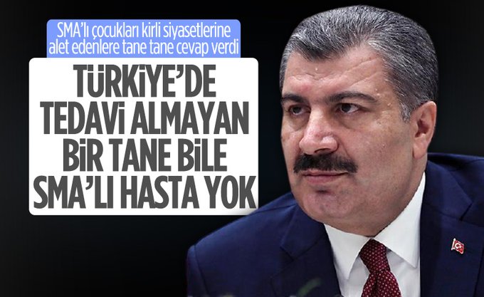 Bakan Koca’dan SMA hastası çocuklarla ilgili açıklama