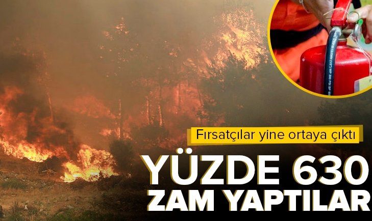 Yangını fırsat bildiler! Yüzde 630 zam yaptılar…