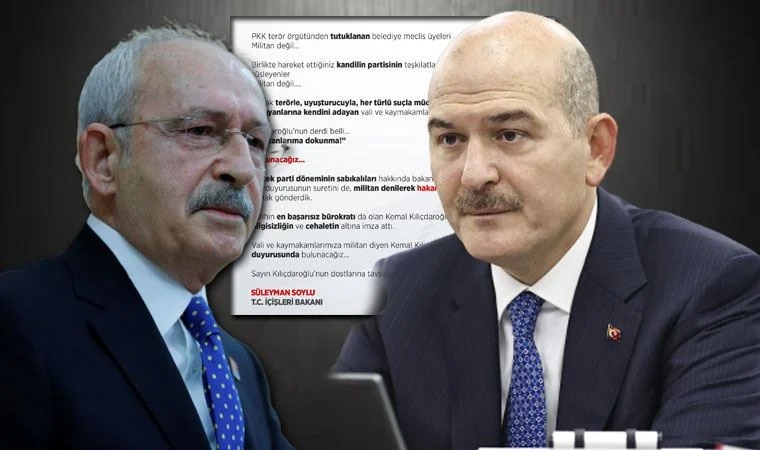 Bakan Soylu’dan Kılıçdaroğlu’na: O bildiriyi hangi büyükelçiye redakte ettirdin açıkla
