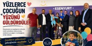 YÜZLERCE ÇOCUĞUN YÜZÜNÜ GÜLDÜRDÜLER