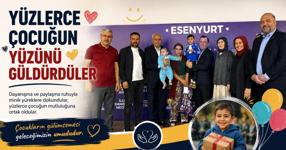 YÜZLERCE ÇOCUĞUN YÜZÜNÜ GÜLDÜRDÜLER