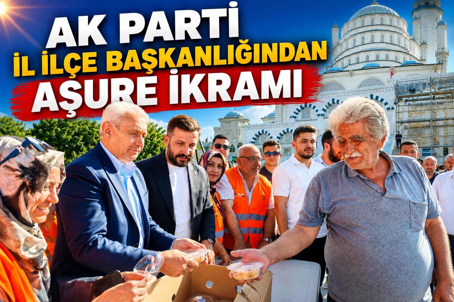 AK PARTİ İLÇE BAŞKANLIĞINDAN AŞURE İKRAMI