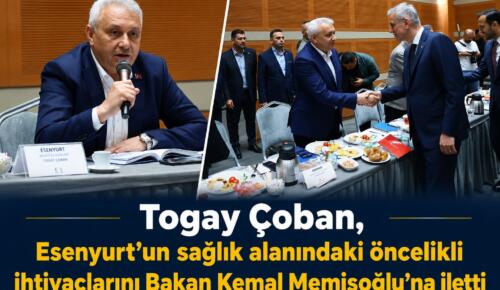 Togay Çoban, Esenyurt’un Sağlık Sorunlarını Bakan Kemal Memişoğlu’na İletti