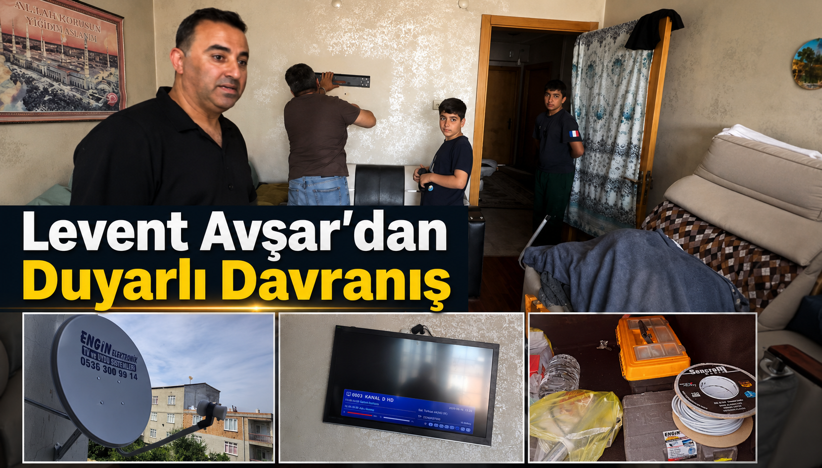 Levent Avşar’dan Duygulandıran Dayanışma Örneği
