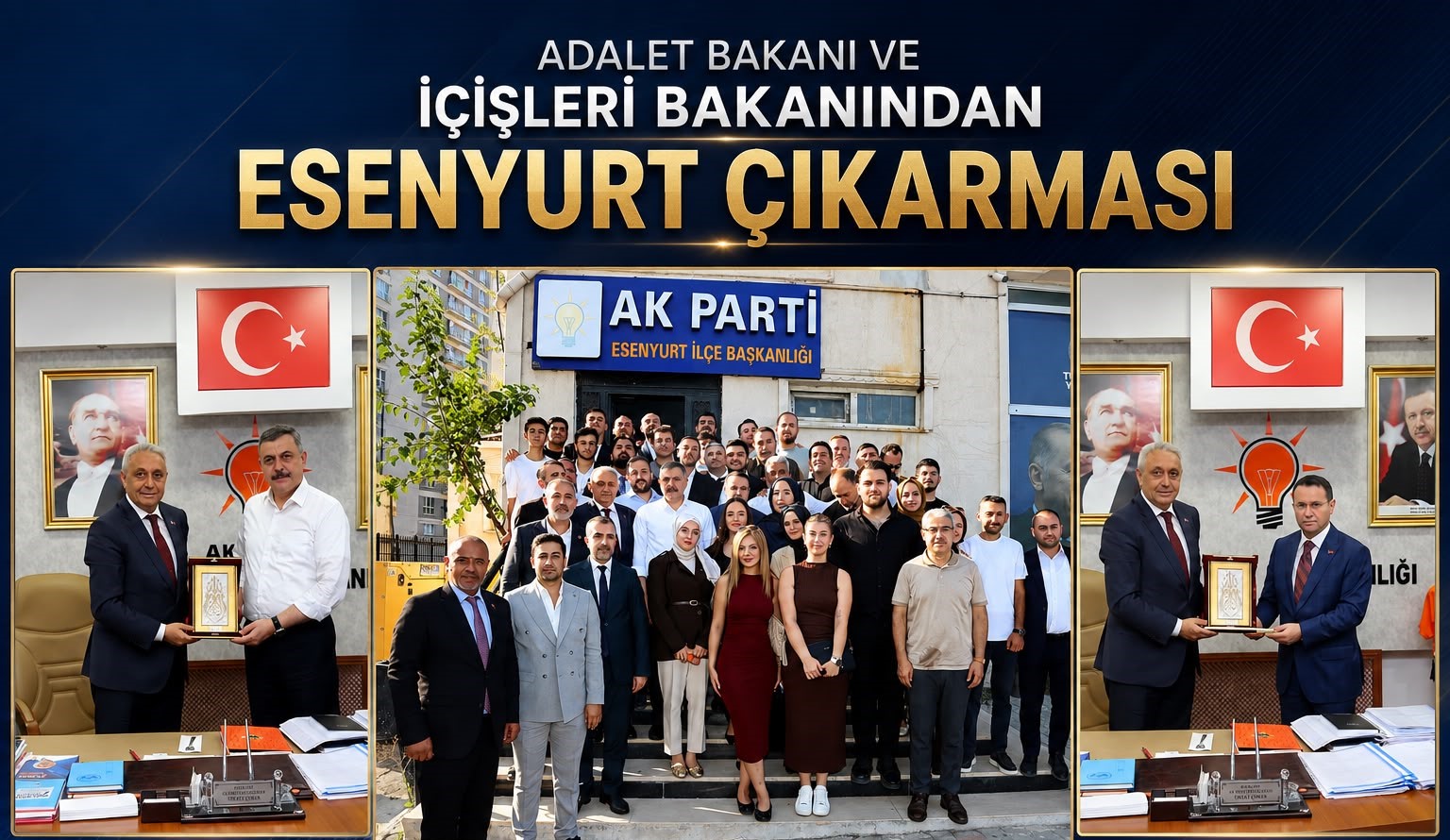 Adalet Bakanı ve İçişleri Bakanından Esenyurt Çıkarması